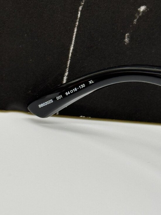NEW BALENCIAGA BB0202S 001 BLACK OVERSIZED WOMEN SUNGLASSES BALENCIAGA EYEWEAR main image 8
